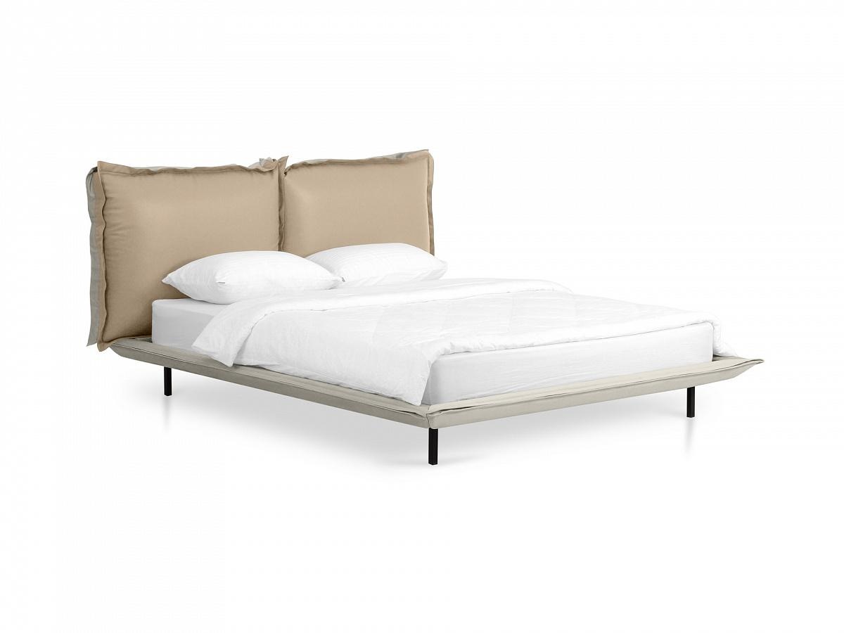Кровать barcelona ogogo серый 203x105x242 см. фото 