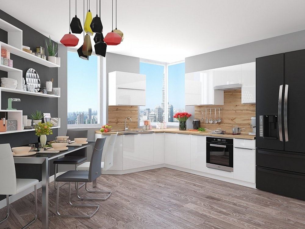 Угловая кухня Фьюжн-04 Brilliant