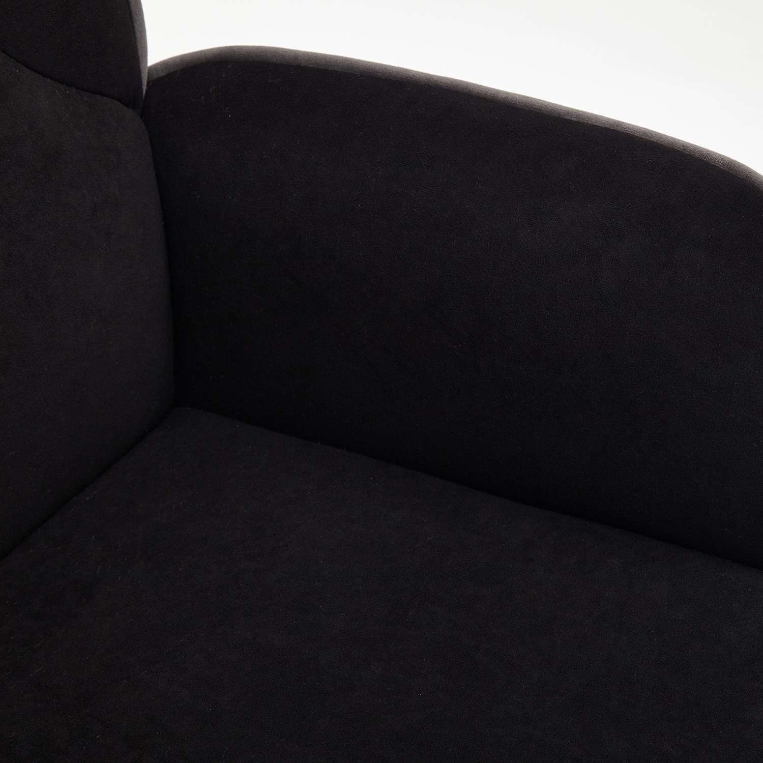 Кресло тс 64х47х128 см флок черный photo 12