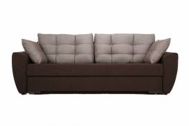Прямой диван-кровать кокос коричневый