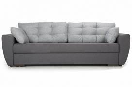 Прямой диван-кровать кокос серый