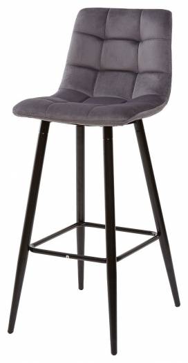 Барный стул lecco uf910-05 dark grey, велюр