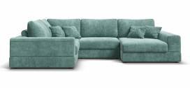 П-образный диван-кровать boss modool шенилл gloss карбон