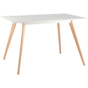 Стол обеденный stool group frank белый деревяные ножки z-239