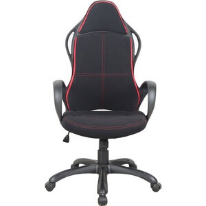 Кресло офисное brabix force ex-516 ткань черное вставки красные 531571