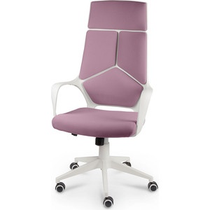 Кресло офисное norden iq white plastic violet белый пластик фиолетовая ткань