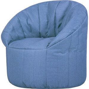 Бескаркасное кресло папа пуф club chair blue