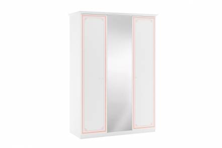 Шкаф 3-дверный selena pink