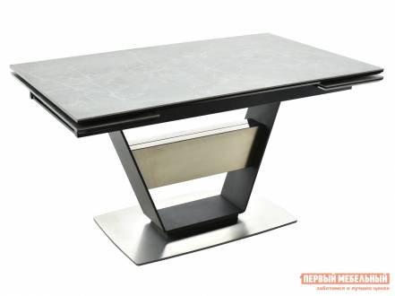 Кухонный стол мальта bayona grey черный, металл фото