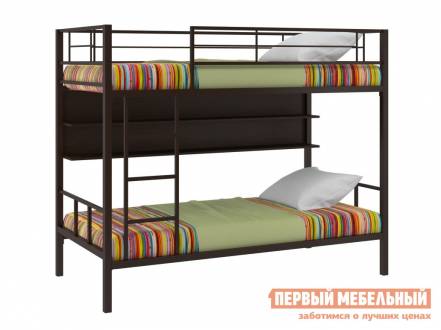 Двухъярусная кровать севилья-2 коричневый венге, с полкой