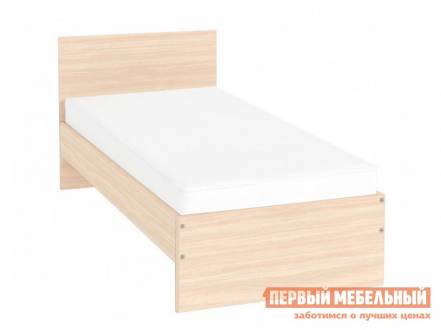 Односпальная кровать мерлен молочный дуб, 90х200 см
