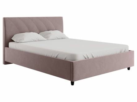 Двуспальная кровать эльба пм кофейный, шенилл, 1400 х 2000 мм