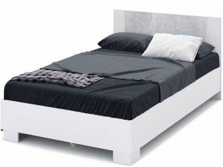 Кровать аврора 120 200 империал белый 126x85x206 см. фото