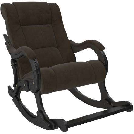 Кресло-качалка verona 77 комфорт коричневый 67x135x98 см. фото