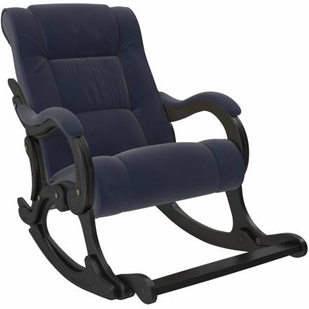Кресло-качалка verona 77 комфорт синий 67x135x98 см. фото