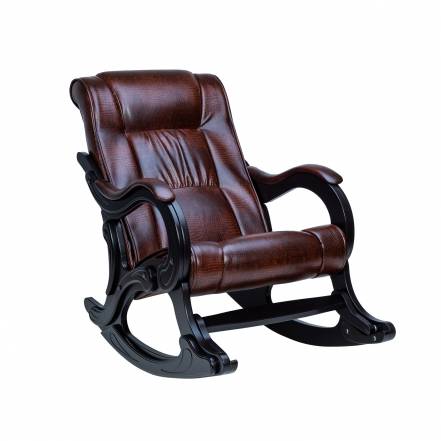 Кресло-качалка dundi 77 комфорт коричневый 67x135x98 см. фото