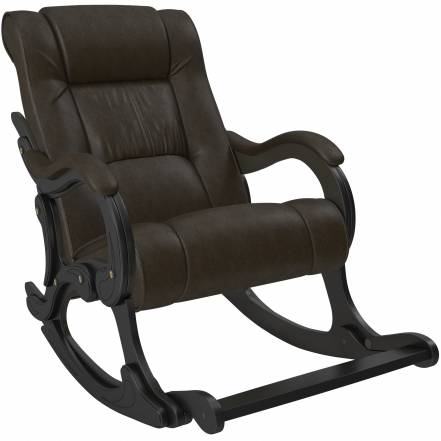 Кресло-качалка vegas 77 комфорт коричневый 67x135x98 см. фото
