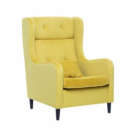 Кресло галант leset желтый 70x102x86 см. фото