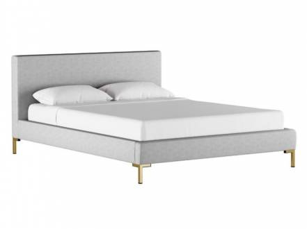 Кровать landy bed 140 200 idealbeds серый 160x100x212 см. фото