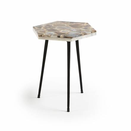 Приставной стол rummer la forma серый 37x40x37 см. фото
