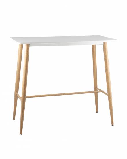 Стол барный dsw stoolgroup белый 120x106x60 см.