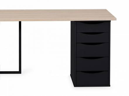 Письменный стол board 1800х700 ogogo черный 180.0x74.0x70.0 см. фото
