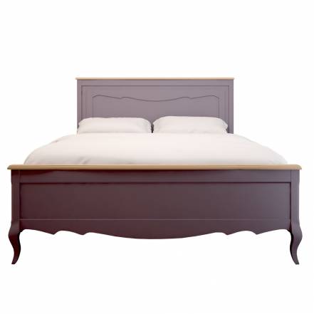 Двуспальная кровать leontina lavanda etg-home фиолетовый 160.0x120.0x200.0 см. фото