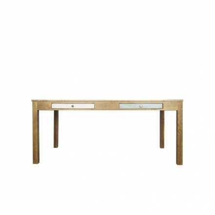 Стол обеденный aquarelle birch etg-home коричневый 175.0x75.0x90.0 см. фото