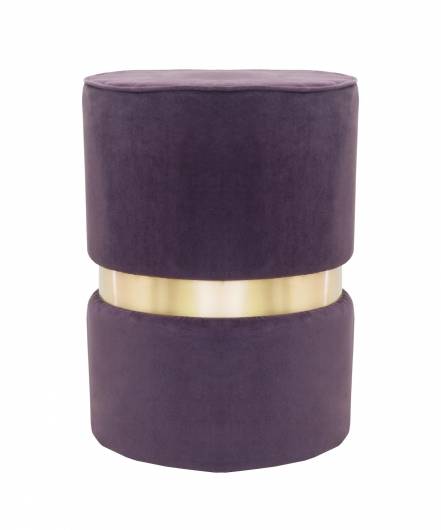 Пуф brassy violet mak-interior фиолетовый 52 см. фото