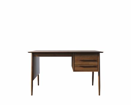 Рабочий письменный стол bruni etg-home коричневый 126x75x60 см. фото