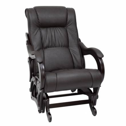 Кресло-качалка глайдер dundi комфорт серый 69x98x100 см. фото