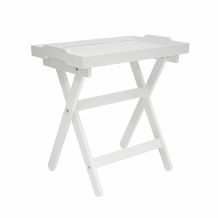 Столик с подносом лотос комфорт белый 59.0x62.0x39.0 см. фото