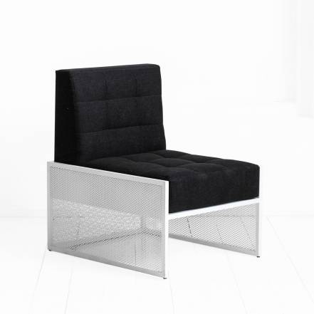Кресло решето в белом цвете archpole белый 60x80x75 см.