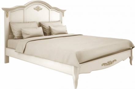 Кровать gold wood h120 la neige белый 139.0x210.5x129.0 см.