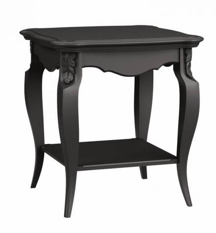 Стол приставной black wood n la neige черный 60.0x60.0x62.0 см.