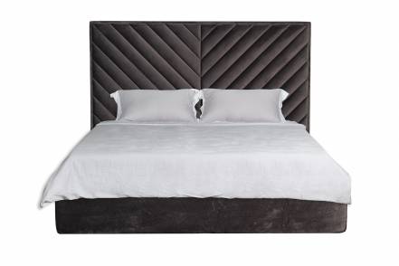 Кровать milano basic garda decor коричневый 173x125x220 см.