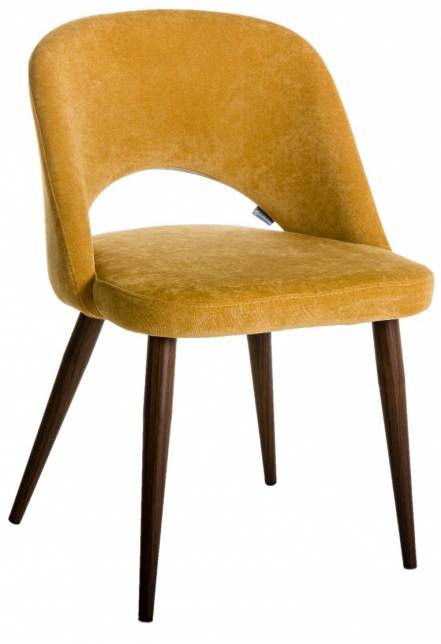 Кресло lars желтый темный орех r-home желтый 49x76x58 см. фото