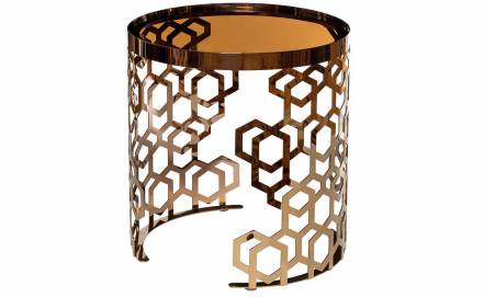 Стол geometric amber garda decor золотой 50 см. фото