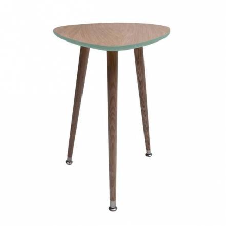 Приставной столик капля woodi голубой 43x58x50 см. фото