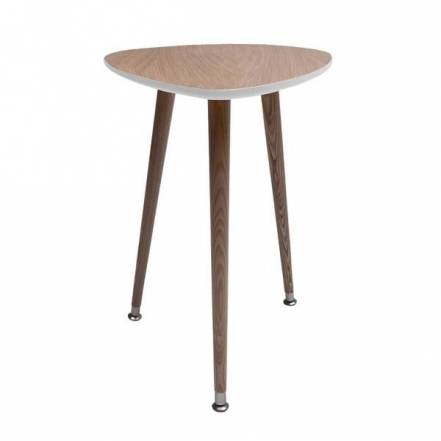 Приставной столик капля woodi белый 43x58x50 см. фото