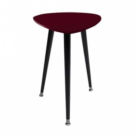 Приставной столик капля woodi красный 43x58x50 см. фото