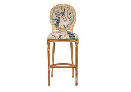 Барный стул императорский павлин object desire мультиколор 45x126x46 см. фото