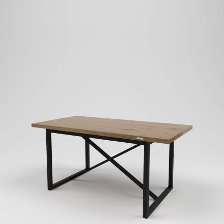 Стол обеденный лофт kovka object коричневый 160.0x75.0x80.0 см.