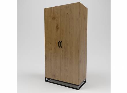 Шкаф лофт kovka object коричневый 100.0x200.0x55.0 см.
