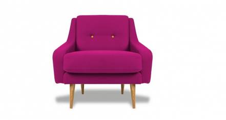 Кресло одри pink vysotkahome розовый 85x85x85 см.
