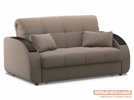 Прямой диван уильям латте, велюр , 140х200 см, пенополиуретан, без ящика