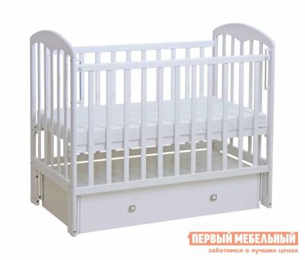 Кроватка для новорожденных фея 328 белый