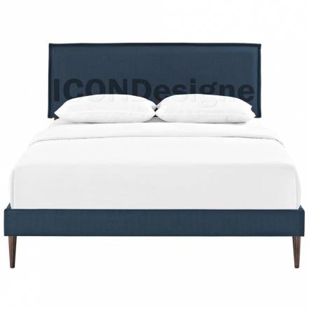Кровать plain icon designe синий 205x120x210 см. фото