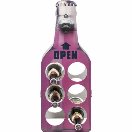 Стеллаж для бутылок open kare розовый 21x55x19 см.
