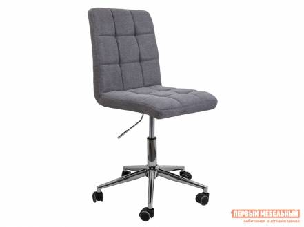 Офисное кресло стул fiji, поворотный серый, ткань хром